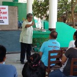 Father Espridion Celis supports power plant